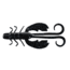 Berkley PowerBait Crazy Legs Chigger Craw Creature Bait, 3in, 10 Pack, Black Blue Fleck, 1506546