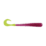 Berkley PowerBait Rib Worm Soft Bait Lures, 4in, 10 Pack, Purple/Chartreuse, 1593188