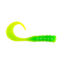Berkley PowerBait Ribbontail Grubs, 3in, 15 Pack, Green Chartreuse, 1307427