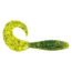 Berkley PowerBaits Power Grubs Grub, 10, 4in, Chartreuse Pepper, 1478938