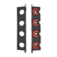 Berkley Twist Lock Utility 4 Rod Rack, Black/Red, 1546010