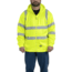 Berne Hi-Vis Class 3 Lined Hooded Sweatshirt - Mens, Yellow, Medium, HVF021YWT400
