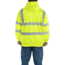 Berne Hi-Vis Class 3 Lined Hooded Sweatshirt - Mens, Yellow, Medium, HVF021YWT400