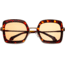 Bertha Ellie Handmade in Italy Sunglass - Womens, Tortoise, One Size, BRSIT106-3