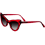 Bertha Kitty Handmade in Italy Sunglass - Womens, Red, One Size, BRSIT104-1