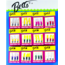 Betts 3 Pack Mini Tube Jig, 72 Assorted Display, 1/32oz, 54-3-D