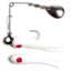 Betts Spin 1/16 Split Tail, Value Pack, White/Red Dot, 922ST-35N