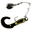 Betts Spin Curl Tail Lure, Black/Yellow Stripes, 1/16oz, 2in, 022CT-24N