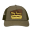 Big Agnes Signage Trucker Hat, Olive, AHTRUCKSIGNSO18