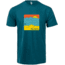 Big Agnes Take a Peak T-Shirt - Mens, Cyan Black Heather, Medium, ATMPEAK-CBH-MD