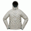 Big Agnes Women's Shovelhead Hooded Jacket - 700 DownTek, Pearl/Green, Medium, 31403-110-MD