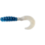 Big Bite Baits Fat Grub Curl Tail Grub, 8, 2in, Blue Glitter Pearl, FG2-48