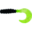 Big Bite Baits Fat Grub Curl Tail Grub, 10, 2in, Chartreuse Shad, FG2-33