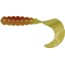 Big Bite Baits Fat Grub Curl Tail Grub, 10, 2in, Yellow Jacket, FG2-10