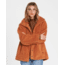 Billabong Cozy Days Sherpa Jacket - Womens, Toffee, Extra Small, J604SBCO-TOF-XS