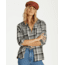 Billabong East Light Shirt - Womens, Black White, Large, J526VBEA-BCI-L