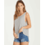 Billabong Easy Days, Soft V-Neck Tank - Womens, Cool Wip, Medium, J901QBEA-CWP-M