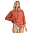 Billabong Eco Fleece Sweater - Womens, Henna, Small, J6081BEC-hen-S