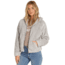 Billabong Reine Down Fleece Jacket - Womens, Ash Heather, Large, J622WBRE-AHH-L