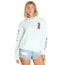 Billabong Retro Logo - Hoodie - Womens, Seaspray, Large, J651UBRE-SPY-L