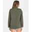 Billabong Right Left Right, Zipped Army Jacket - Womens, Olive, Large, J702QBRI-OLV-L