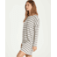 Billabong Simply Put Long Sleeve T-Shirt Dress - Womens, Ice Athletic Grey, Small, JD22QBSI-IAG-S