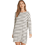 Billabong Simply Put Long Sleeve T-Shirt Dress - Womens, Ice Athletic Grey, Small, JD22QBSI-IAG-S