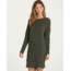 Billabong Simply Put Long Sleeve T-Shirt Dress - Womens, Olive, Small, JD22QBSI-OLV-S