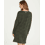 Billabong Simply Put Long Sleeve T-Shirt Dress - Womens, Olive, Small, JD22QBSI-OLV-S