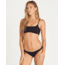 Billabong Sol Searcher Crop - Swim Top - Womens, Black Pebble, Small, XT01UBSO-BPB-S