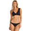 Billabong Sol Searcher Plunge Bikini Top - Womens, Pebble Black, Medium, XT53UBSO-PBA-M