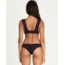 Billabong Sol Searcher Plunge - Swim Top - Womens, Black Pebble, Extra Large, XT01TBSO-BPB-XL