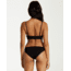 Billabong Sol Searcher V Plunge - Swim Top - Womens, Black Pebble, Large, XT70TBSO-BPB-L