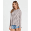 Billabong These Days Long Sleeve Pocket Tee - Womens, Stone, Medium, J922SBTH-STN-M