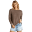 Billabong Windward Bound Sweater - Womens, Cacao, Small, J605VBWI-CAO-S