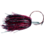 Billy Baits Mini Turbo Slammer Trolling Lure, Rigged & Ready, 135LB AFW Cable, 3 ft, 7/0 Hook, Black-Red/Red, BB-MTSBC17