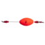 Billy Bay Weighted Click Clackers Aggravator Rig Wgt 2-1/2in Oval Red 1pk, 775-O-R
