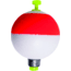Billy Boy Weighted Round Foam Float Snap-On 1 3/4 in Red/White 50Bg, B175W-50RW