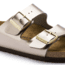 Birkenstock Arizona Birko-Flor Cork-Latex Footbed Sandal, Electric Taupe Burko-Flor, Narrow, 39, 1012972-39