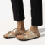 Birkenstock Arizona Birko-Flor Sandals - Womens, Gold, 41, 1016110-R-41