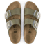 Birkenstock Arizona Leather Anatomically Formed Footbed Sandal, Khaki Leather, Narrow, 37, 1014176-37