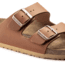 Birkenstock Arizona Leather Sandals - Mens, Antique Pull Up Cognoc, 42, 1015538-R-42