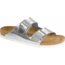Birkenstock Arizona Metallic Soft Footbed Sandal - Women's-Silver-Narrow-38
