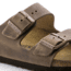 Birkenstock Arizona Oiled Leather Cork-Latex Footbed Sandals, Tobacco Oiled Leather, Narrow, 37, 352203-37