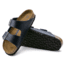 Birkenstock Arizona Soft Footbed Oiled Nubuck Leather Sandals - Womens, Blue Oild Leather, Medium, 45, 1013643-45