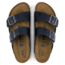 Birkenstock Arizona Soft Footbed Oiled Nubuck Leather Sandals - Womens, Blue Oild Leather, Medium, 45, 1013643-45