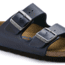 Birkenstock Arizona Soft Footbed Oiled Nubuck Leather Sandals - Womens, Blue Oild Leather, Medium, 45, 1013643-45