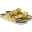 Birkenstock Arizona Soft Footbed Suede Leather Sandals - Womens, Ochre, 39, 1015889-R-39