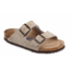 Birkenstock Arizona Suede Soft Footbed Sandal - Women's-Taupe-Narrow-38