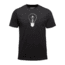 Black Diamond BD Idea Men's Short Sleeve Logo Tee Shirt, Black, Extra Large, APH806015XLG1
